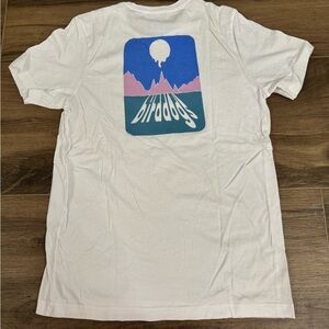 White Birddogs Mountain Print Tee